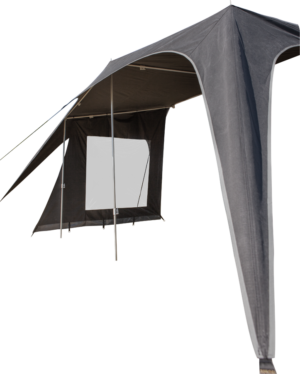 zijwand travelling luifel raam